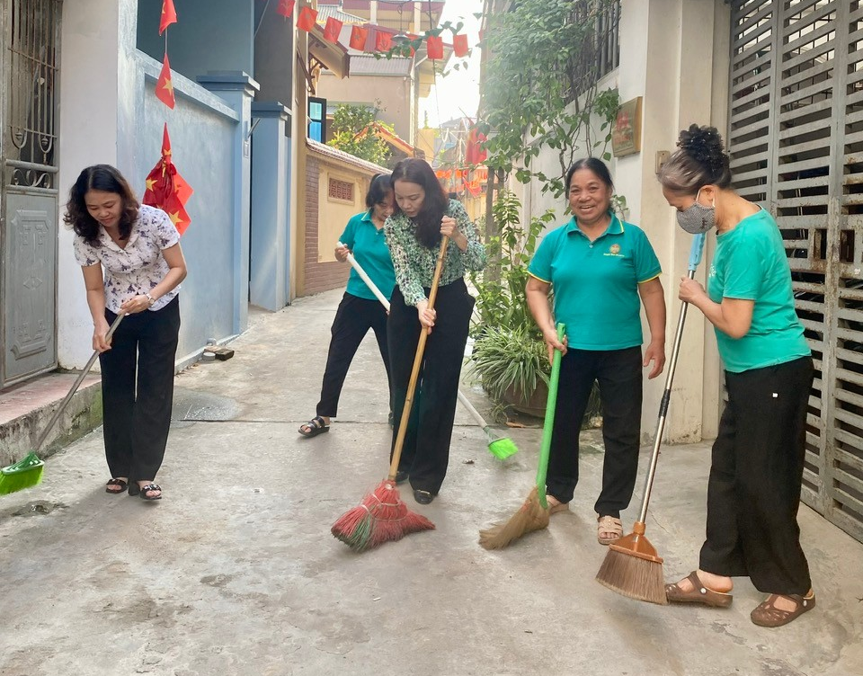 Đưa vệ sinh môi trường trở thành nếp sống, văn hóa của mỗi người dân Ô Diên