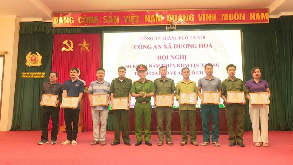 Xã Dương Hòa tôn vinh “cánh tay nối dài” của lực lượng Công an chính quy