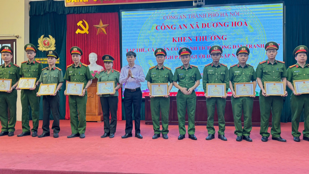 Xã Dương Hòa tôn vinh “cánh tay nối dài” của lực lượng Công an chính quy