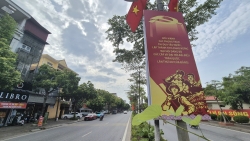 xa dan phuong phat dong treo co to quoc mung ky dai hoi buoc ngoat