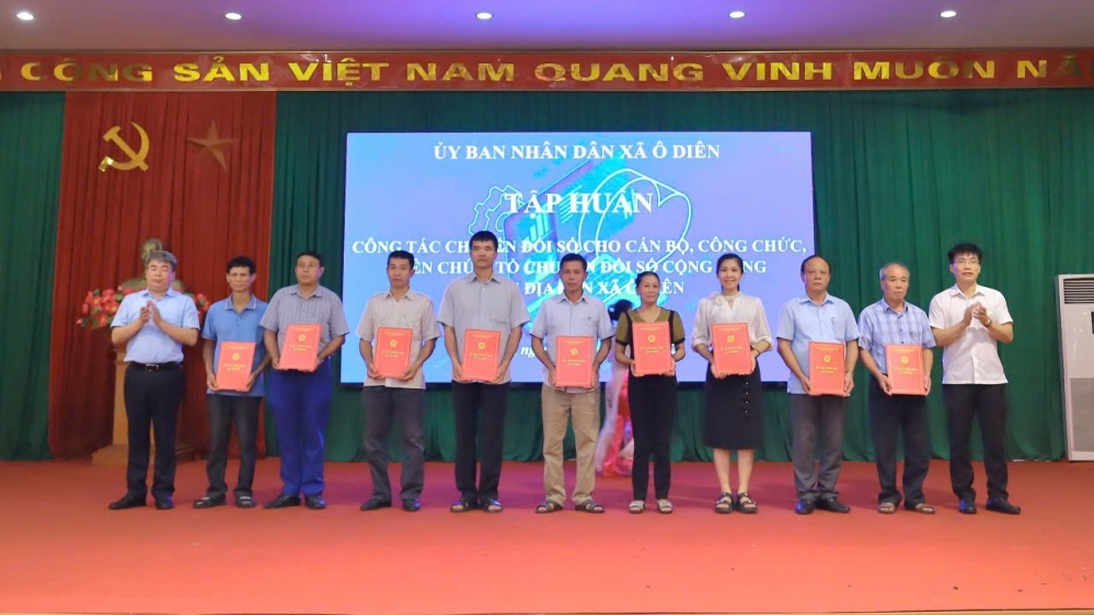 Xã Ô Diên thành lập 59 tổ chuyển đổi số cộng đồng