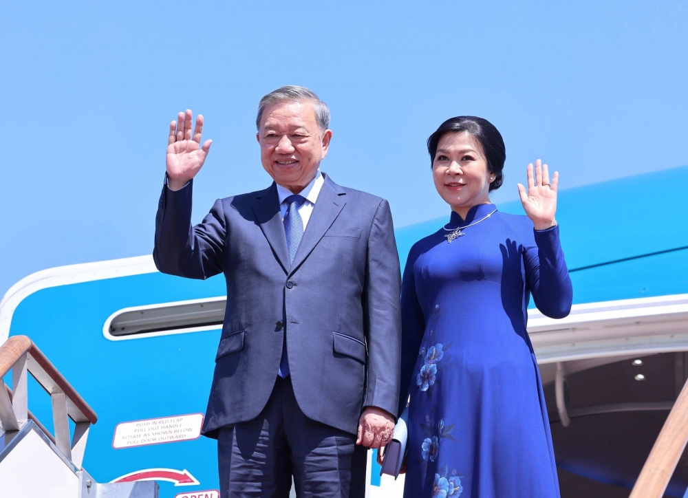 Tổng Bí thư Tô Lâm và phu nhân đã tới Seoul, bắt đầu chuyến thăm Hàn Quốc