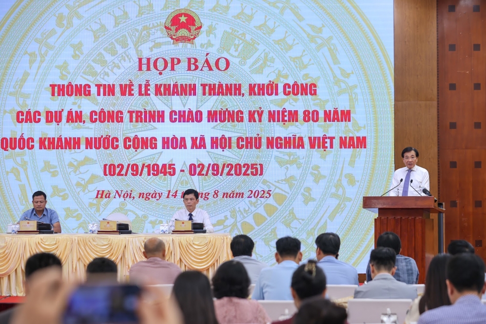 HỌP BÁO thông tin về lễ khánh thành, khởi công các dự án, công trình nhân 80 năm Quốc khánh HỌP BÁO thông tin về lễ khánh thành, khởi công các dự án, công trình nhân 80 năm Quốc khánh