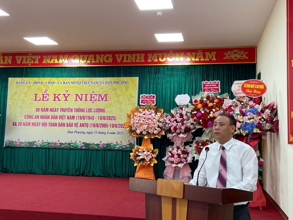 Xã Đan Phượng kỷ niệm ngày truyền thống và ra mắt Chi hội Cựu CAND