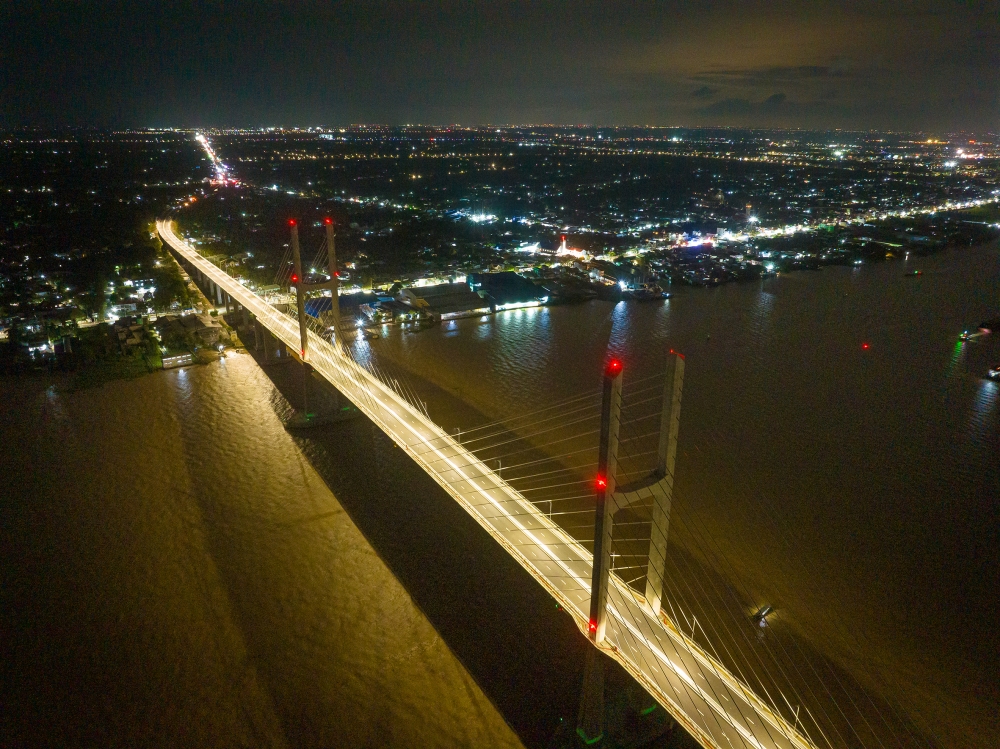 Ngắm Cầu Rạch Miễu 2 ngày khánh thành mừng Quốc khánh