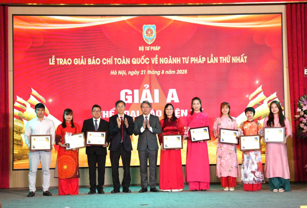 Báo Tuổi trẻ Thủ đô đạt giải B Giải Báo chí toàn quốc về ngành Tư pháp