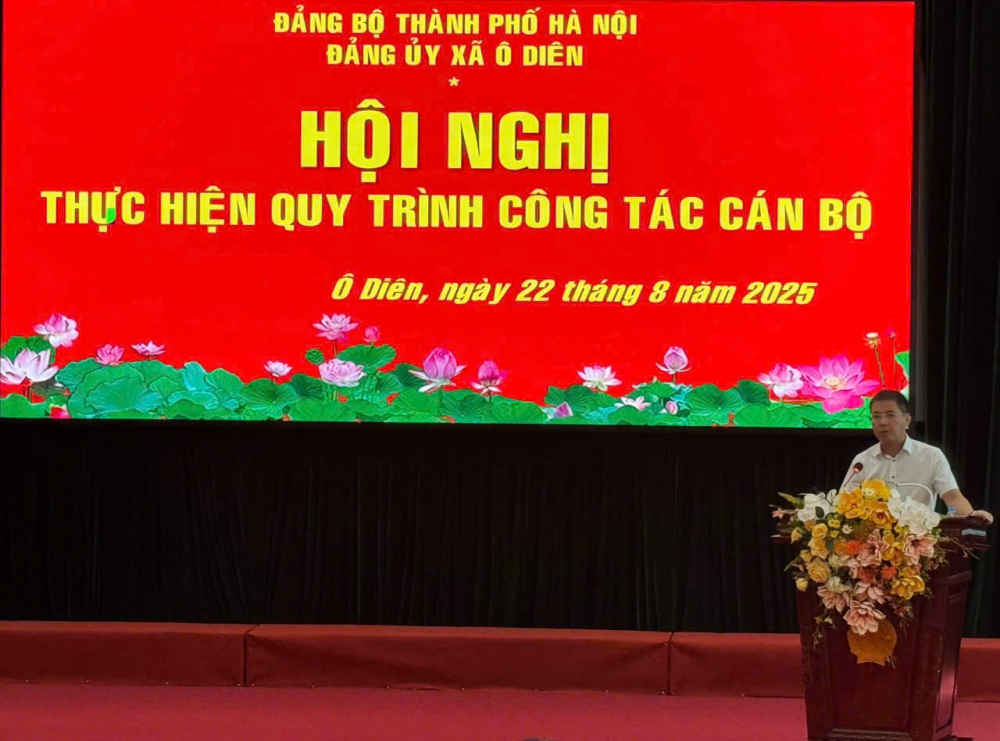 Xã Ô Diên kiện toàn nhân sự Ban Thường vụ Đảng ủy