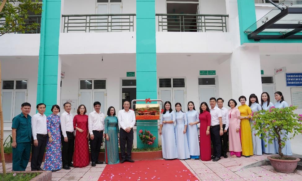 Xã Đan Phượng gắn biển 3 công trình trọng điểm mừng Quốc khánh