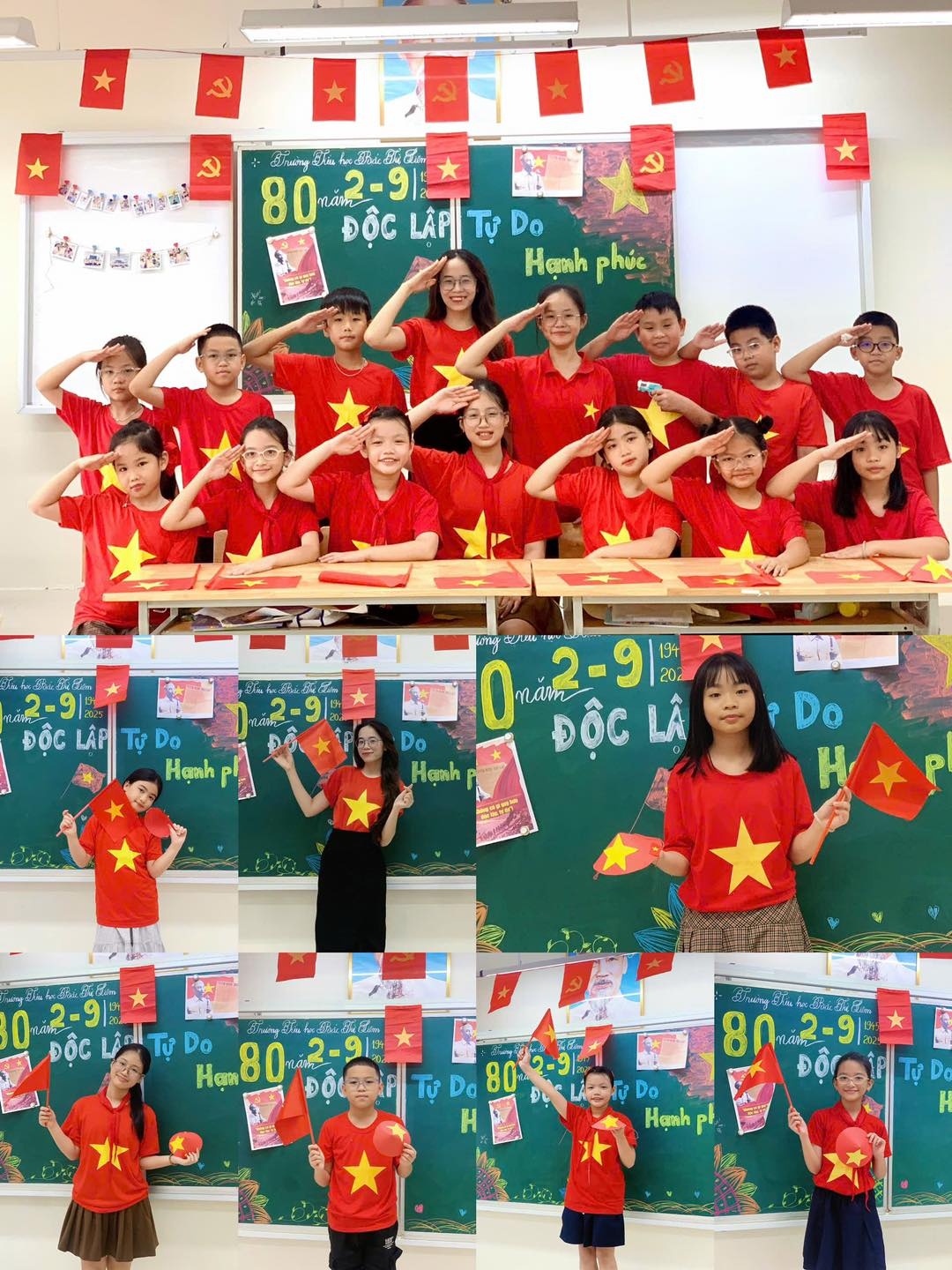 Tình yêu đất nước của cô và trò Trường Tiểu học Bắc Từ Liêm