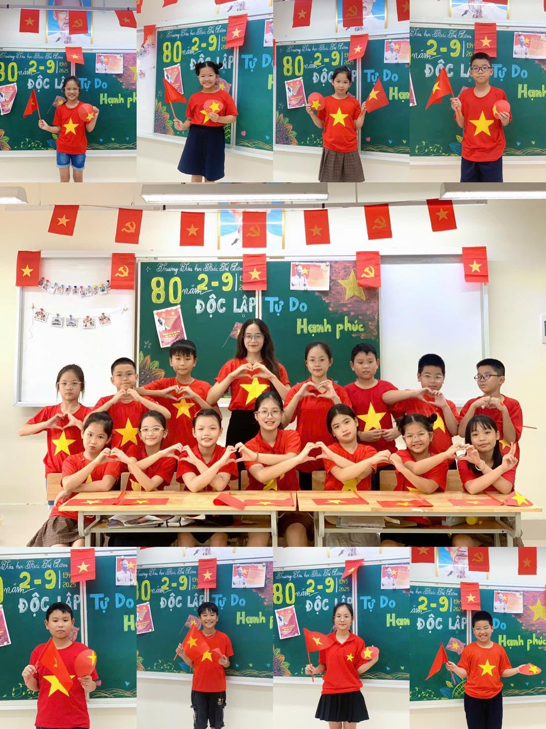 Tình yêu đất nước của cô và trò Trường Tiểu học Bắc Từ Liêm