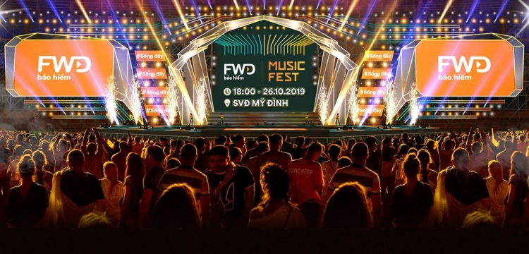 Dàn sao ca nhạc quy tụ tại đêm nhạc FWD Music Fest tại Hà Nội