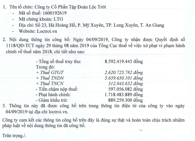 khong chi bi phat thue hang chuc ty dong tap doan loc troi con om no khung