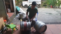 Hàng chục keg bia 