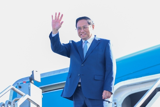 Thủ tướng Chính phủ Phạm Minh Chính đến Hoa Kỳ