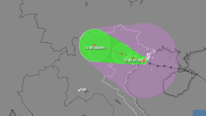 Bão Yagi áp sát đất liền, nhiều tỉnh Bắc Bộ mưa to gió lớn