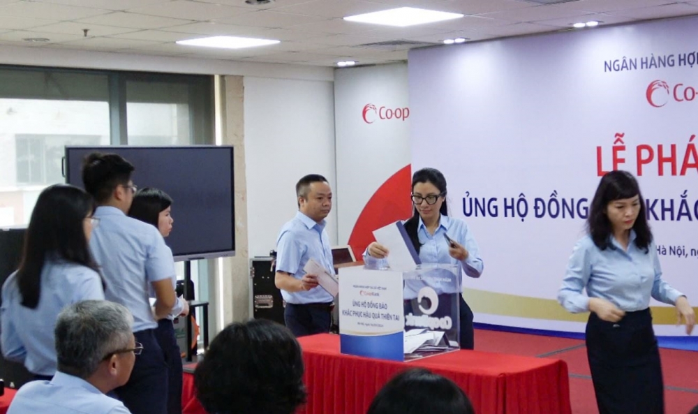 Co-opBank phát động ủng hộ đồng bào bị thiệt hại do bão số 3