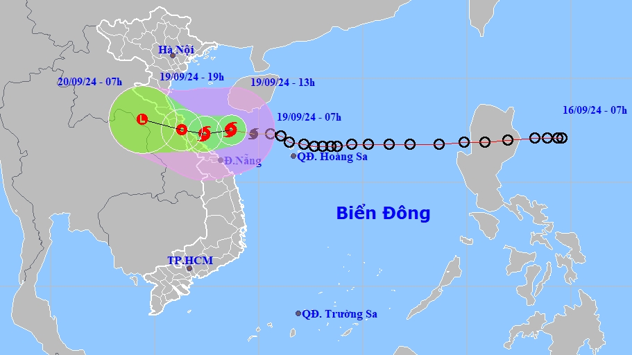 Tối nay bão số 4 đổ bộ đất liền, nguy cơ lũ các sông Thanh Hóa - Quảng Nam
