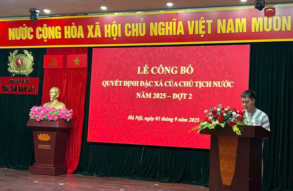 Công an Hà Nội công bố quyết định đặc xá đợt Quốc khánh