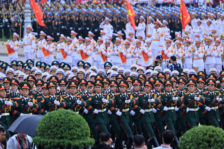 Chùm ảnh: Các khối diễu binh của quân đội nhân dân Việt Nam tại A80- Ảnh 2.