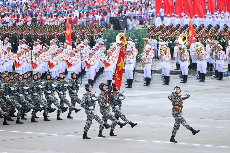 Chùm ảnh: Các khối diễu binh của quân đội nhân dân Việt Nam tại A80- Ảnh 16.