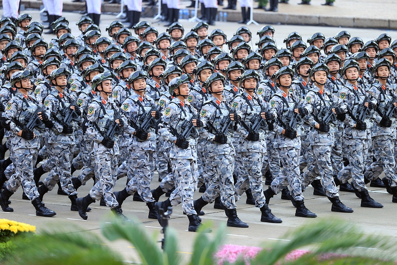 Chùm ảnh: Các khối diễu binh của quân đội nhân dân Việt Nam tại A80- Ảnh 13.
