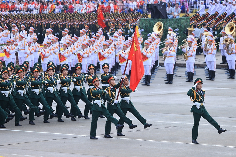 Chùm ảnh: Các khối diễu binh của quân đội nhân dân Việt Nam tại A80- Ảnh 9.