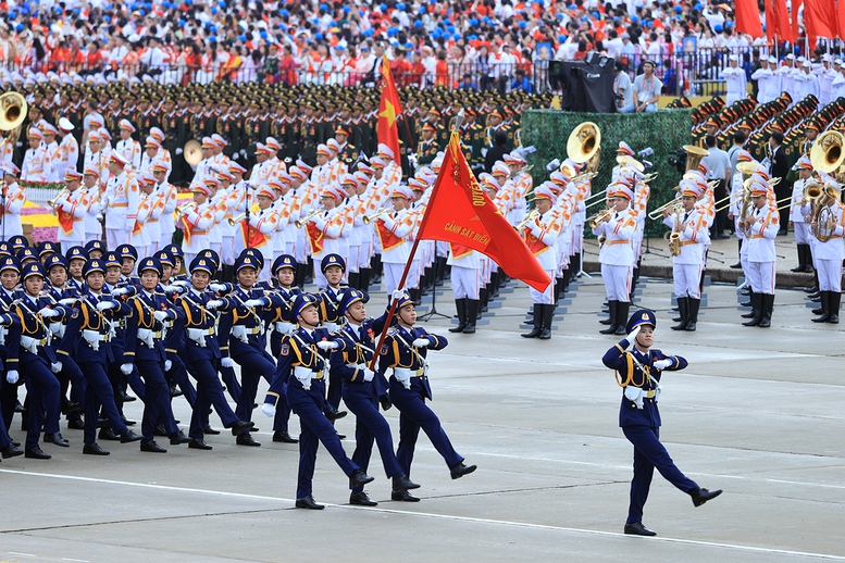 Chùm ảnh: Các khối diễu binh của quân đội nhân dân Việt Nam tại A80- Ảnh 8.