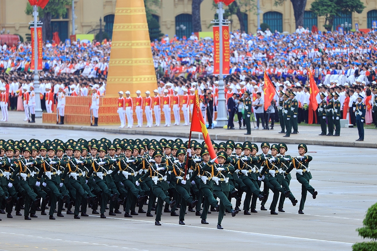 Chùm ảnh: Các khối diễu binh của quân đội nhân dân Việt Nam tại A80- Ảnh 7.