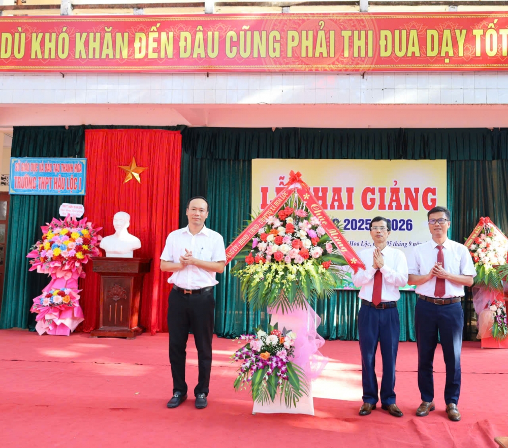 Thanh Hóa: Ngành Giáo dục xã Hoa Lộc tưng bừng ngày khai trường
