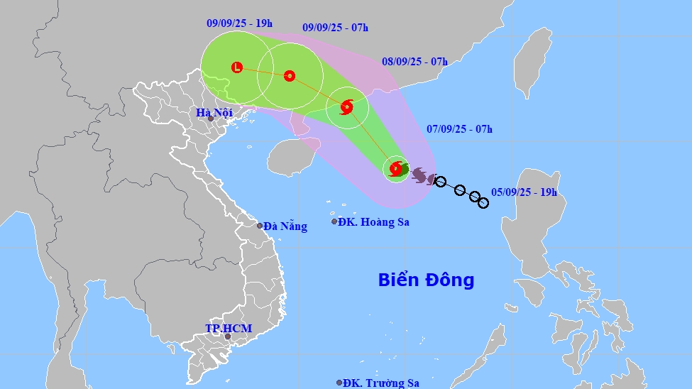 Bão số 7 đổ bộ vào Trung Quốc, song có thể gây mưa lớn ở Bắc Bộ nước ta