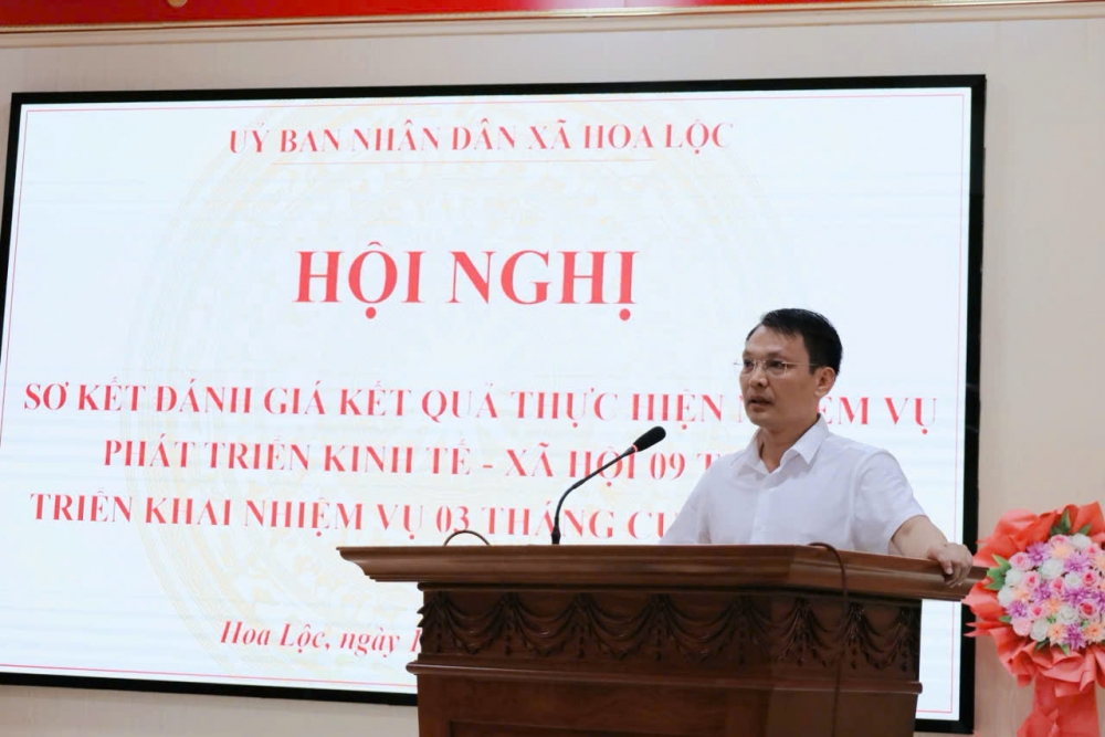 Chủ tịch xã Hoa Lộc: Không để quá hạn khi giải quyết thủ tục do yếu tố chủ quan