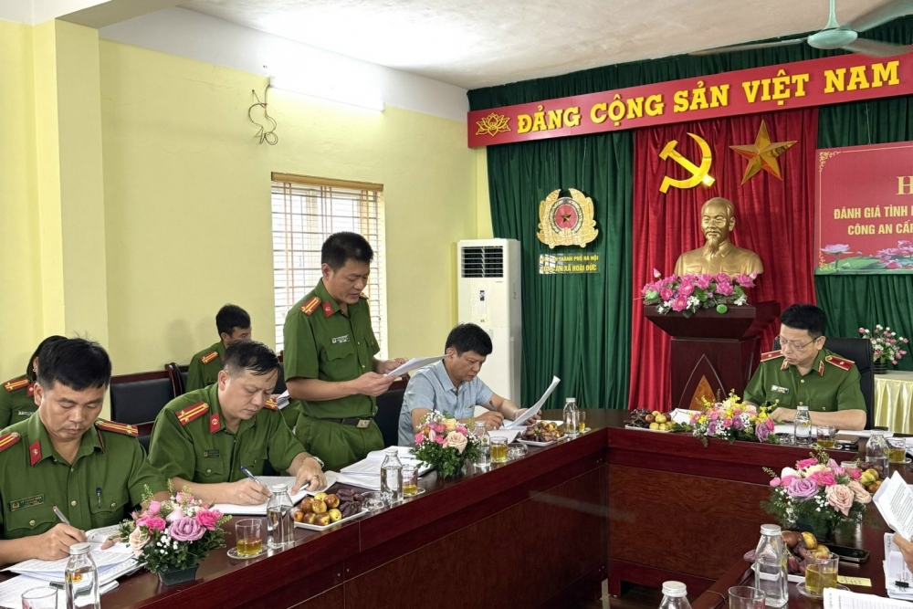 Công an xã Hoài Đức: Chủ động bám sát địa bàn, bảo đảm trật tự an toàn xã hội