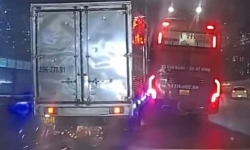 nhuc nhoi tinh trang xe vi pham giao thong tuyen vanh dai 3 tren cao ha noi