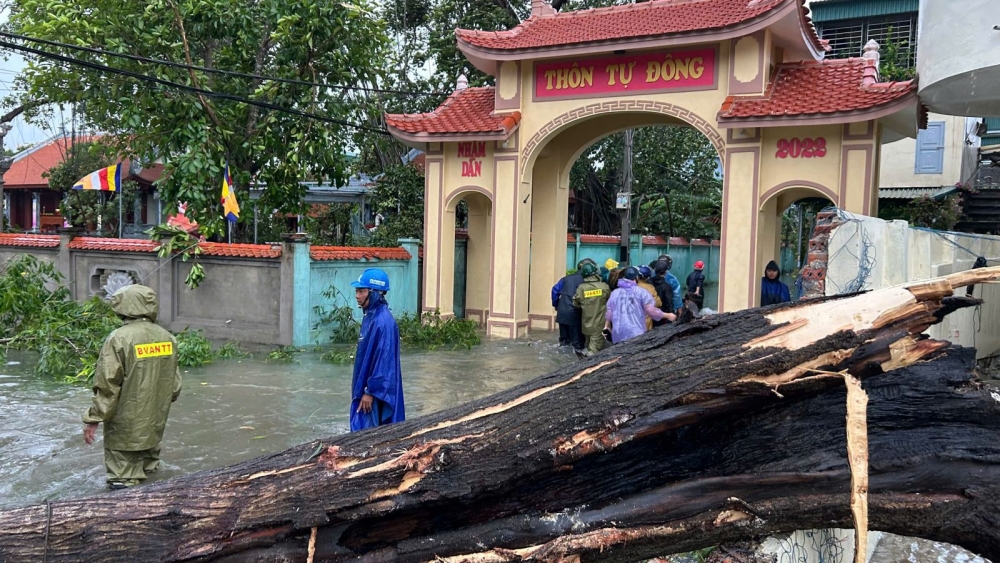 Hình ảnh bão số 10 tàn phá kinh hoàng tại Thanh Hóa