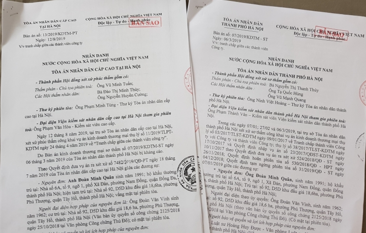 vu tranh chap tai cong ty tnhh kim anh toa tuyen xu sang to su viec