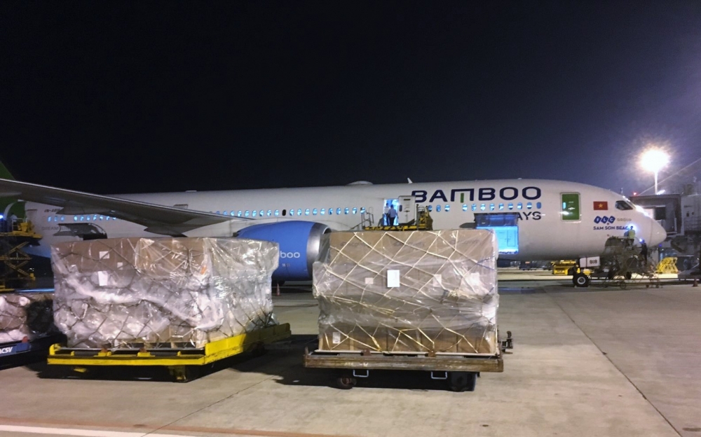 Bamboo Airways chở hàng hóa giá trị lớn đến Hàn Quốc