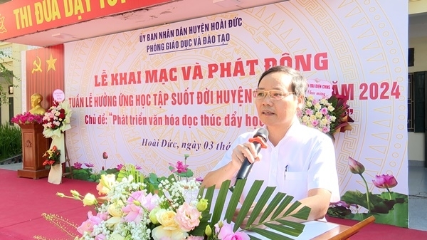 Huyện Hoài Đức phát động tuần lễ hưởng ứng học tập suốt đời