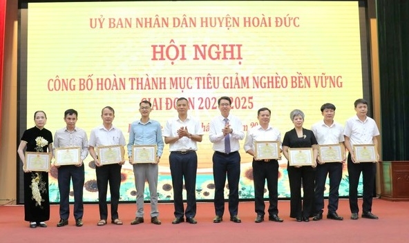 Huyện Hoài Đức về đích giảm nghèo bền vững giai đoạn 2021-2025