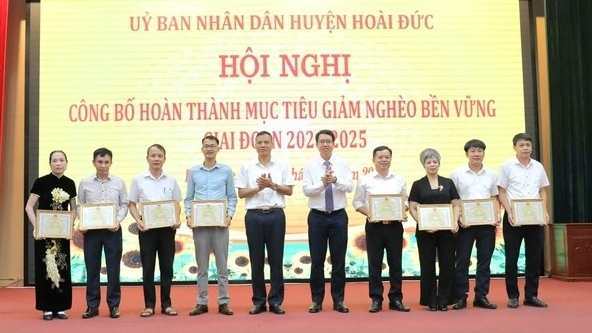 Huyện Hoài Đức về đích giảm nghèo bền vững giai đoạn 2021-2025