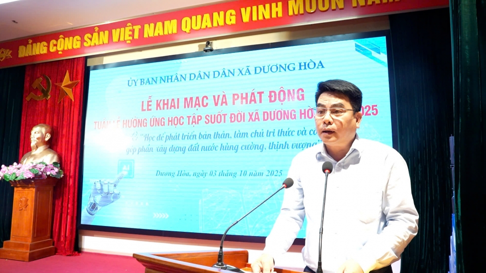Tuần lễ Học tập suốt đời tại xã Dương Hòa: Học để làm chủ tri thức và công nghệ