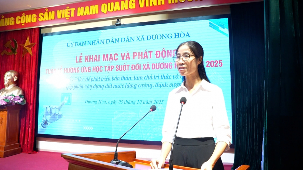 Tuần lễ Học tập suốt đời tại xã Dương Hòa: Học để làm chủ tri thức và công nghệ