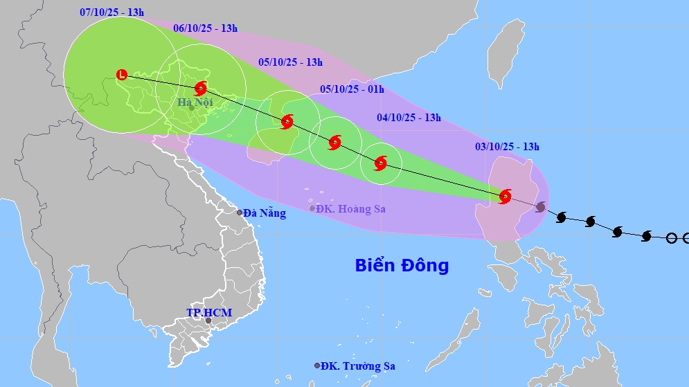 bao matmo giat cap 15 vao bien dong dem nay huong thang vao bac bo nuoc ta