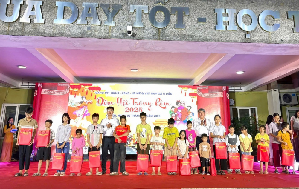 Mùa Trung thu ý nghĩa tại xã mới thành lập mang tên Ô Diên