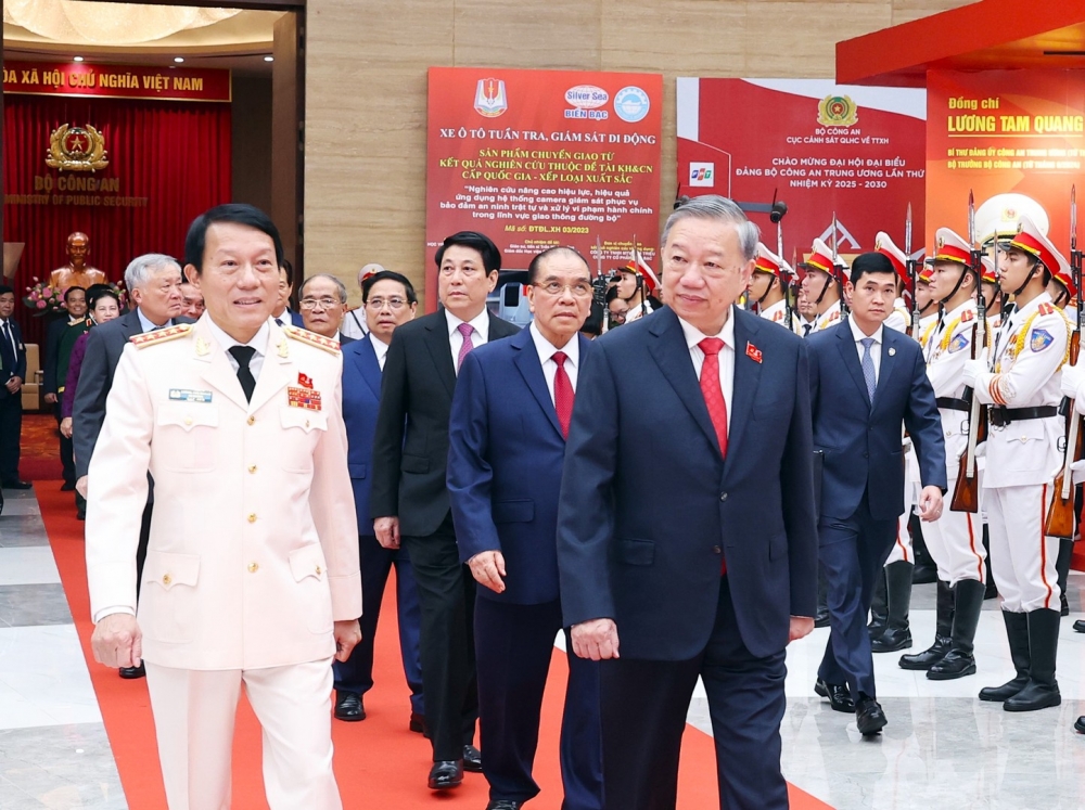 Tổng Bí thư Tô Lâm dự và chỉ đạo Đại hội đại biểu Đảng bộ Công an Trung ương