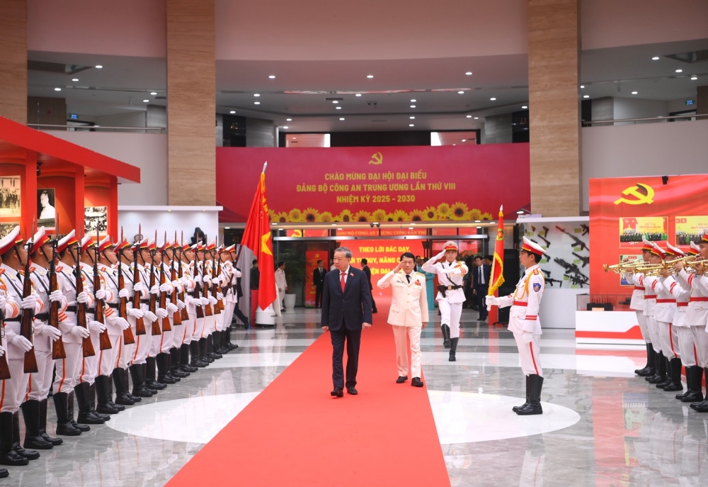 Tổng Bí thư Tô Lâm dự và chỉ đạo Đại hội đại biểu Đảng bộ Công an Trung ương