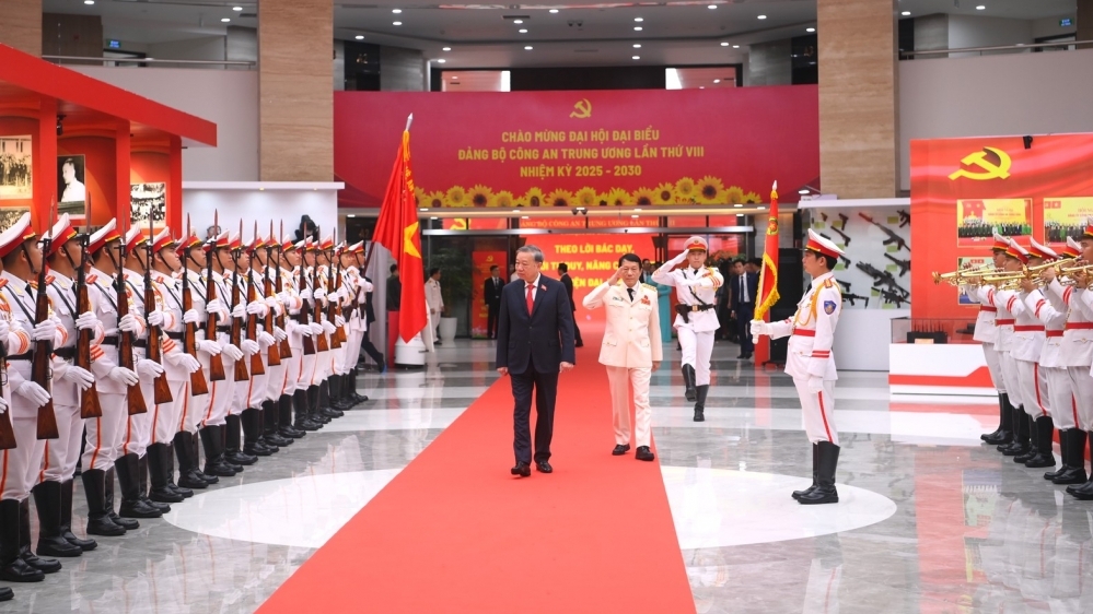 Tổng Bí thư Tô Lâm dự và chỉ đạo Đại hội đại biểu Đảng bộ Công an Trung ương