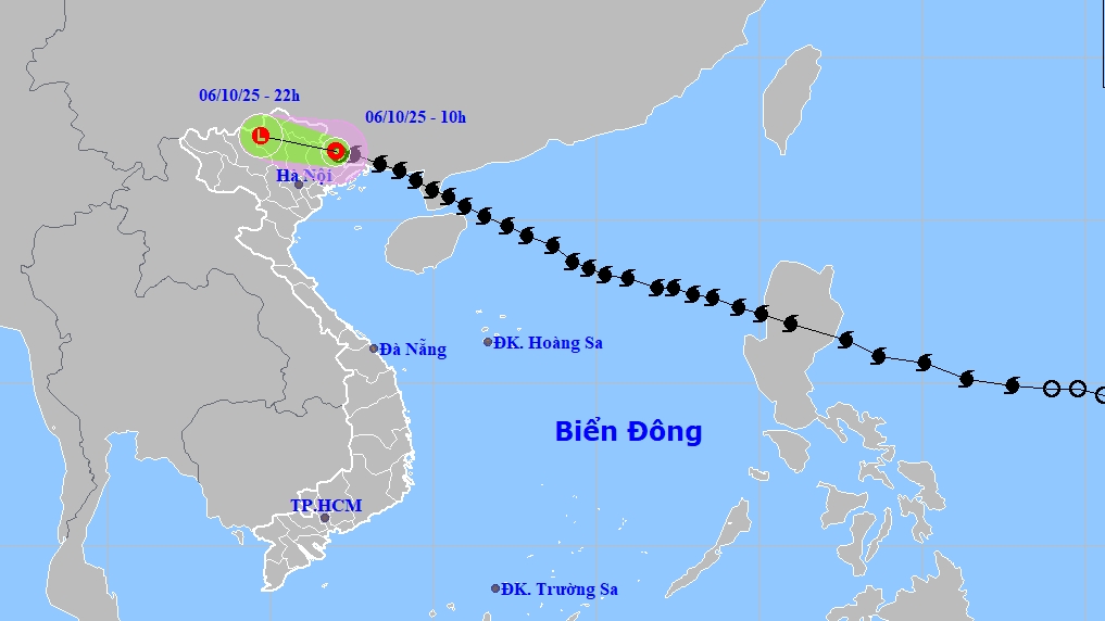 Bão số 11 suy yếu thành áp thấp nhiệt đới, Hà Nội có thể mưa to trong 2 ngày