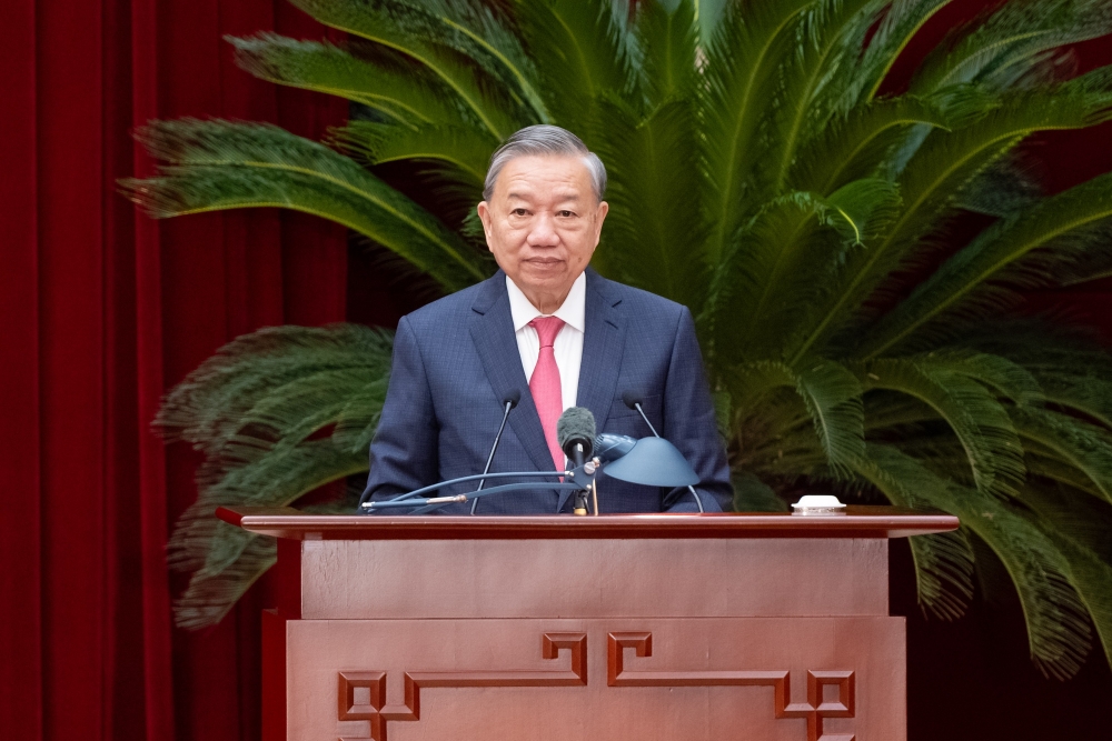 PHÁT BIỂU CỦA TỔNG BÍ THƯ TÔ LÂM TẠI PHIÊN BẾ MẠC HỘI NGHỊ TRUNG ƯƠNG 13 KHÓA XIII