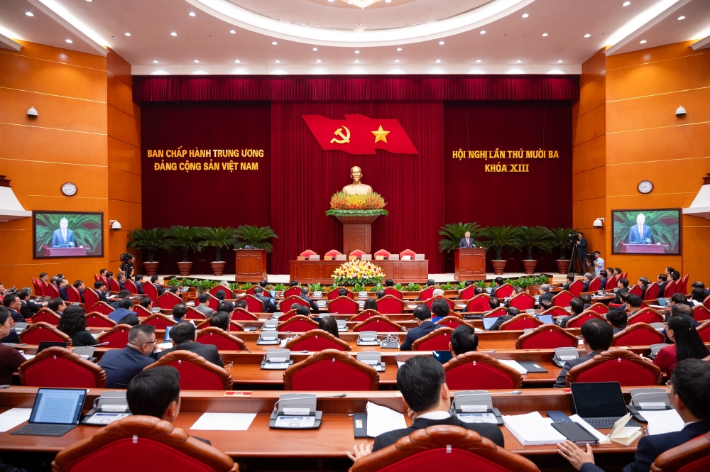 PHÁT BIỂU CỦA TỔNG BÍ THƯ TÔ LÂM TẠI PHIÊN BẾ MẠC HỘI NGHỊ TRUNG ƯƠNG 13 KHÓA XIII