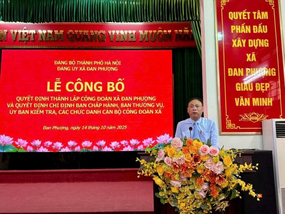 Công đoàn xã Đan Phượng ra mắt